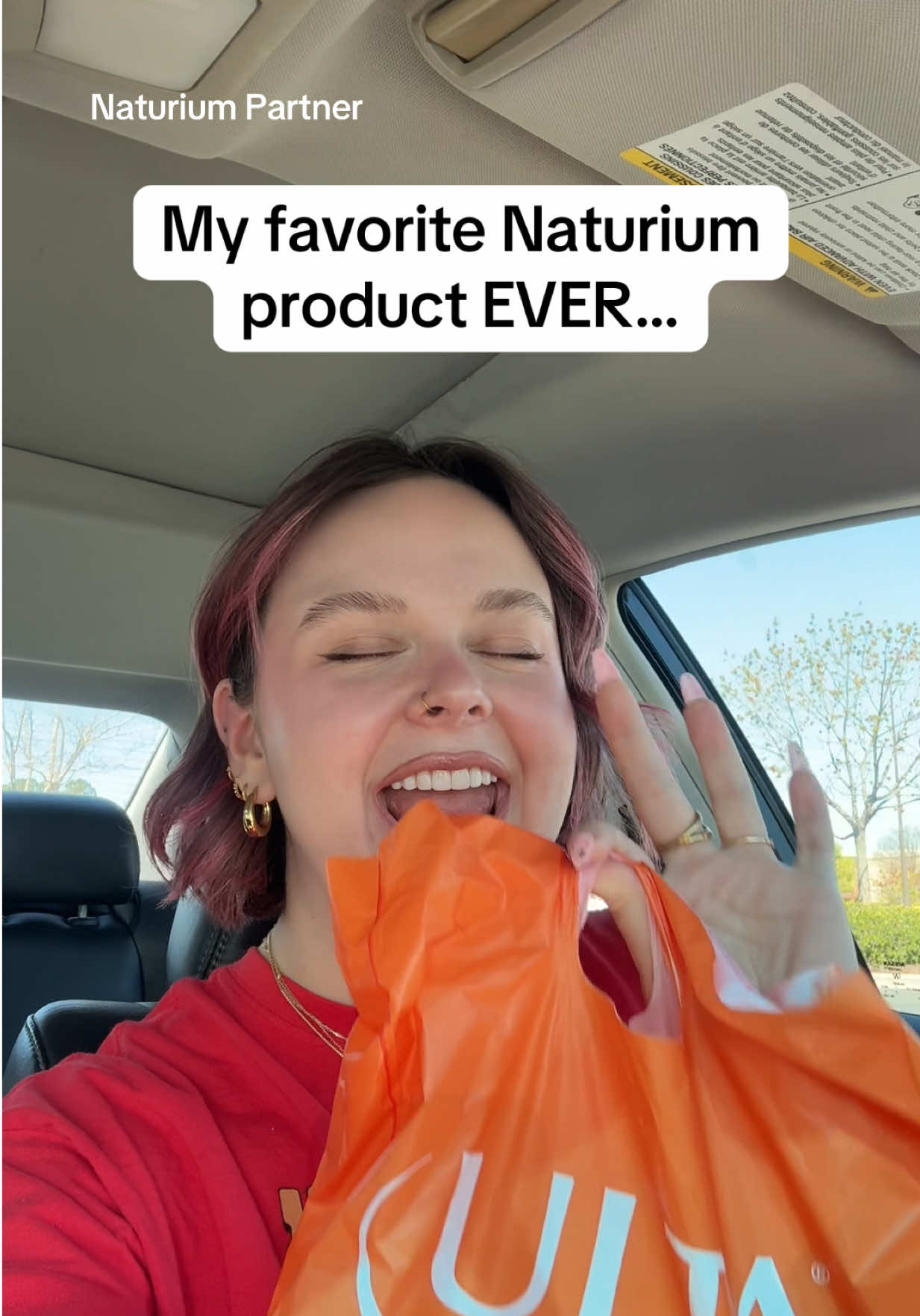 TikTok post by @hydrationceo for Naturium. Caption reads: My FAVE @Naturium product ever?? I've been using....