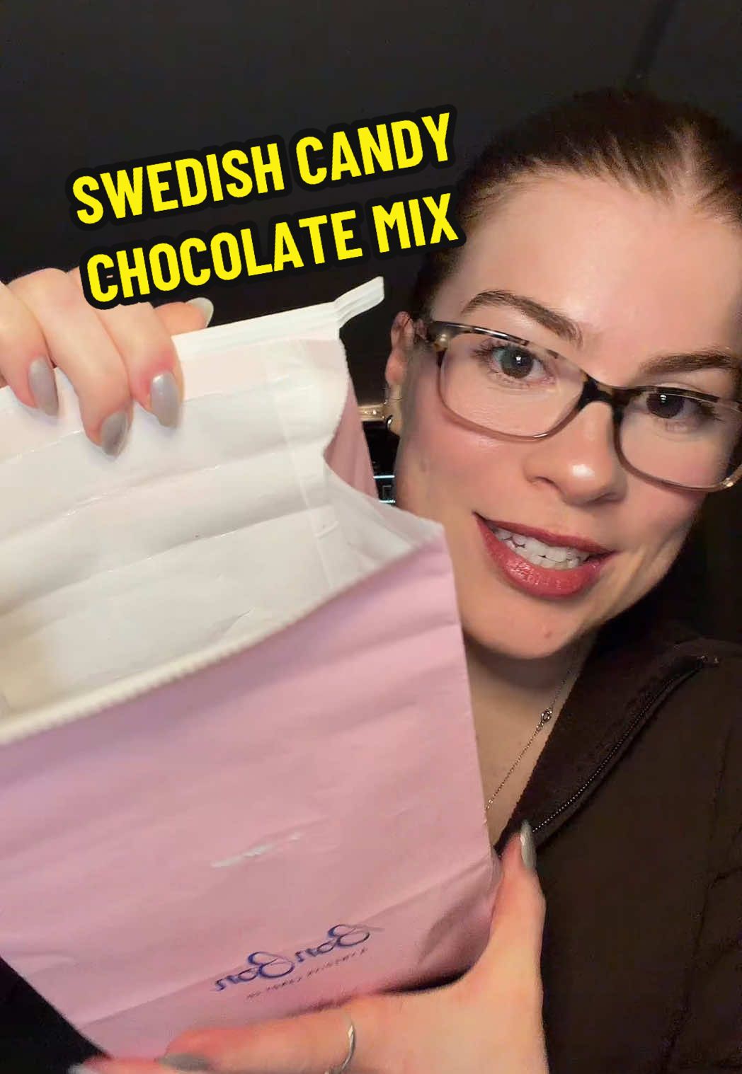 TikTok post by @cup.of.morning.swag for BonBon NYC. Caption reads: trying the new chocolate mix from @BonBon - A....