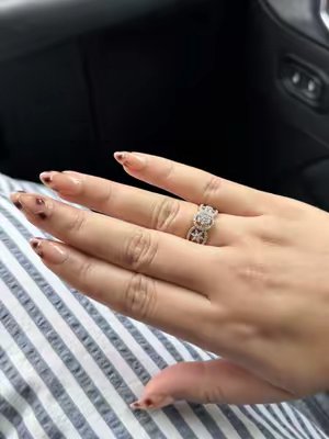 TikTok post by @prekshyathapaa for BTArtbox. Caption reads: [...] Beautiful nails from my favorite brand....
