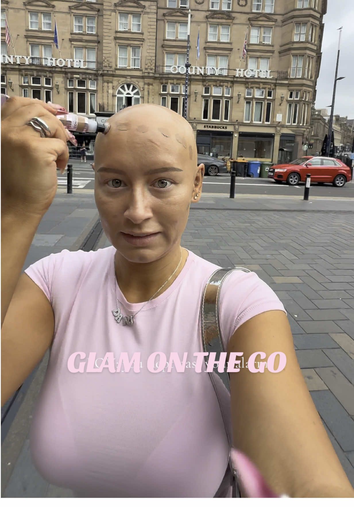 TikTok post by @danigmakeup1 for Collection Cosmetics. Caption reads: [...] on the go!!!👄 grabbed my....
