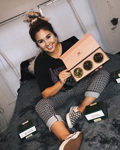 Instagram post by @whitneyshaywebb for Girlboss. Caption reads: I love, LOVE @VahdamTeas. Have been drinking Green....