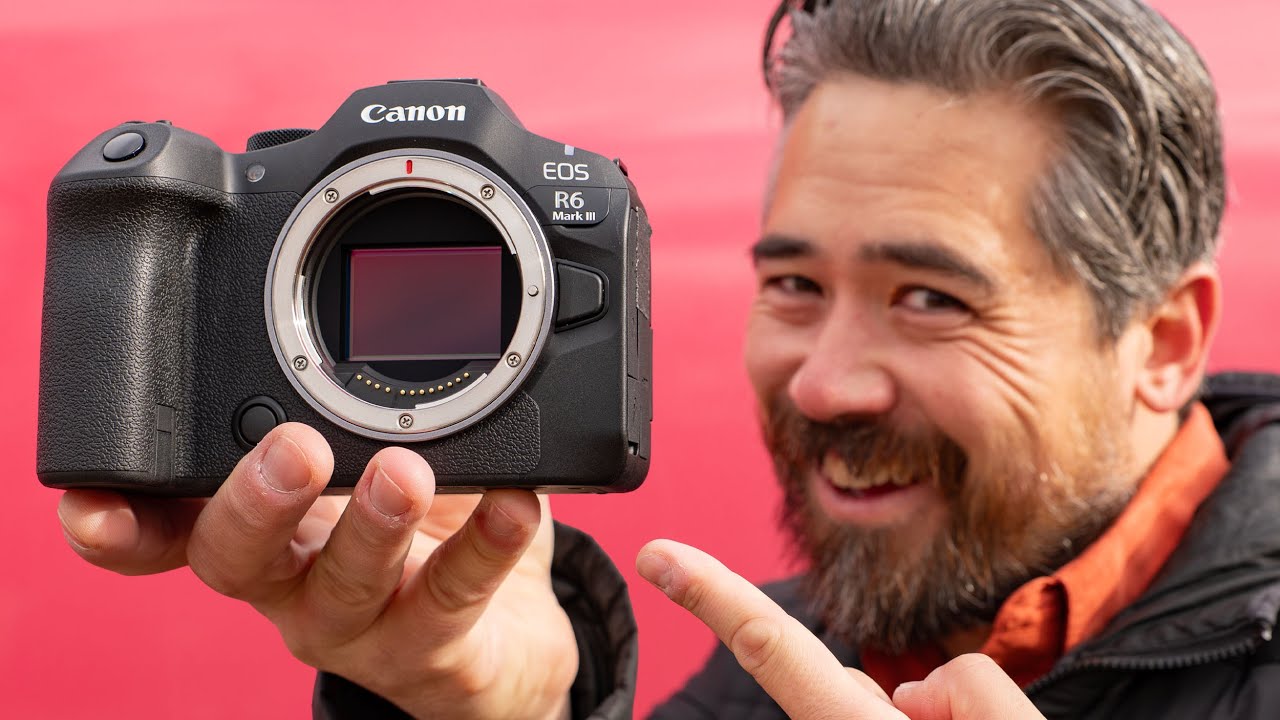 YouTube post by @PetaPixel for B&H Photo Video. Caption reads: Canon R6 Mark III Review: What CAN'T It Do?!.