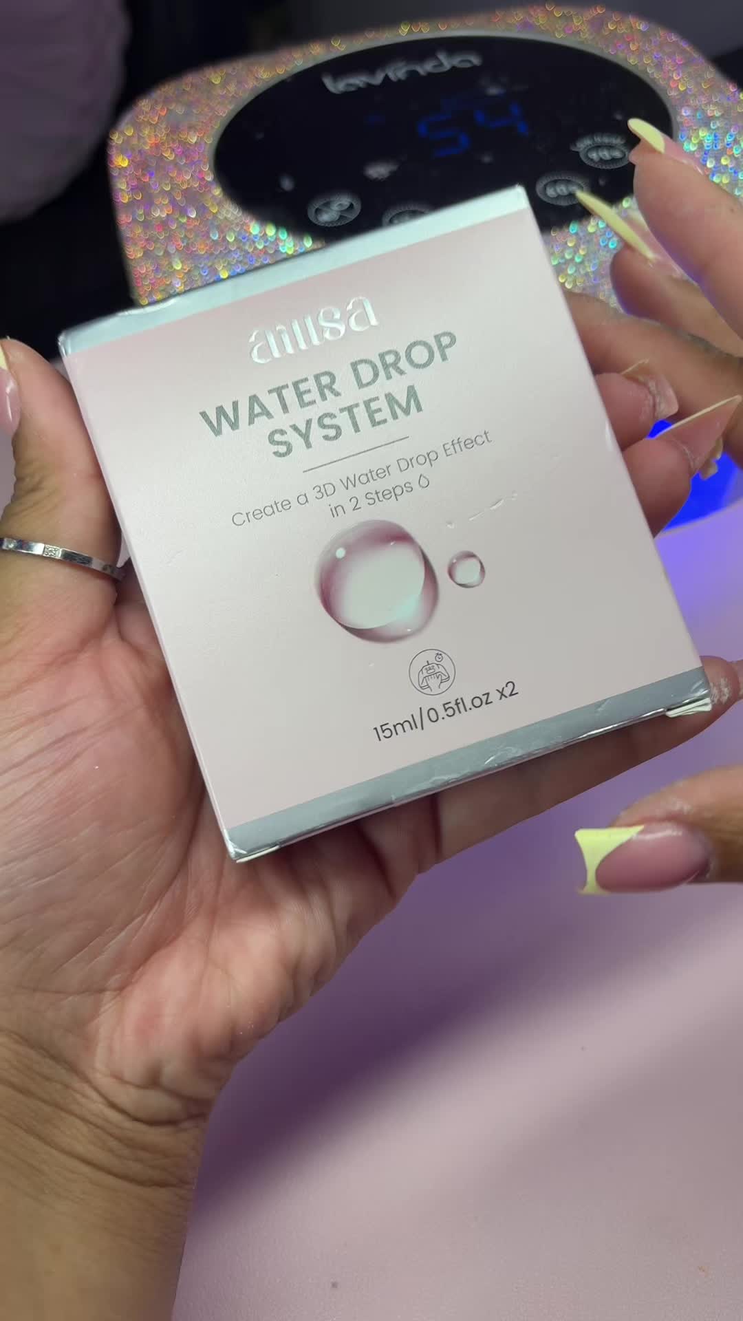 TikTok post by @ceomiabia for AILLSA. Caption reads: POV: I unboxed the viral Aillsa Water Drop....