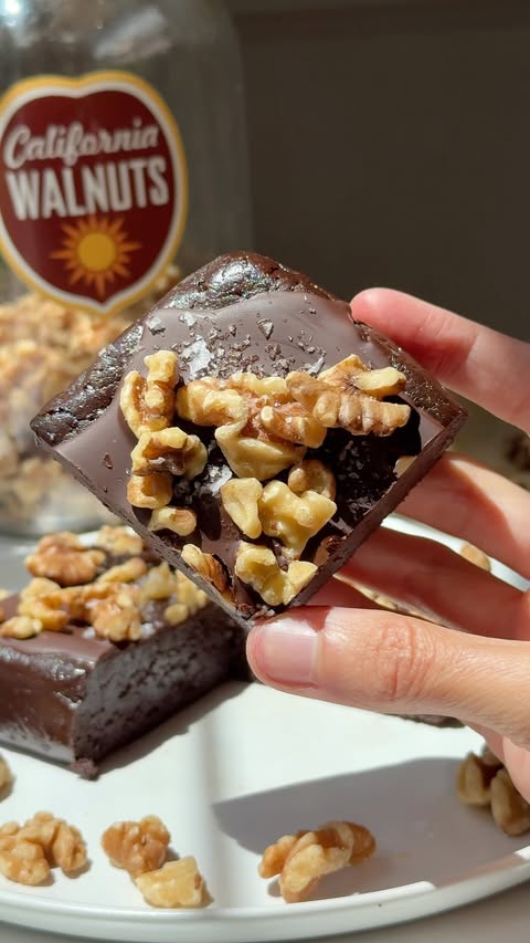 Instagram post by @booboosbakeryy for California Walnuts. Caption reads: [...] + delicious! Ingredients: 1 cup California....