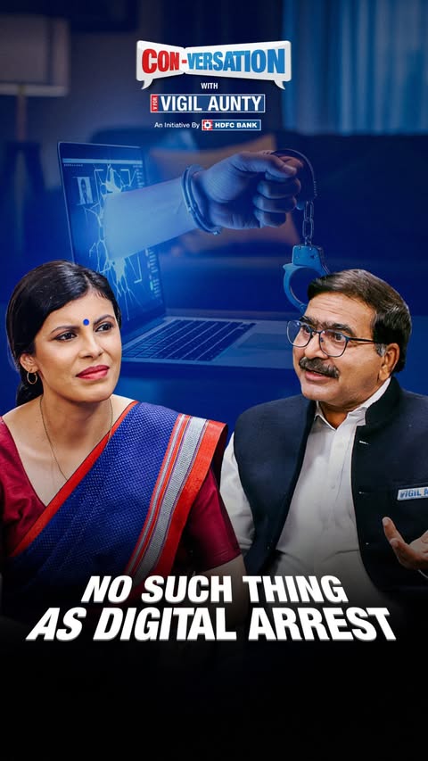 Instagram post by @vforvigilaunty for HDFC Bank. Caption reads: [...] or visiting www.cybercrime.gov.in. #HDFCBank....