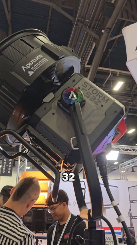 Instagram post by @de_con for Aputure. Caption reads: The Daddy-C is here #aputurepartner #ad.