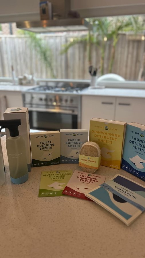 Instagram post by @the_stingy_mama for Lucent Globe. Caption reads: Have you made the switch to @lucentglobe....