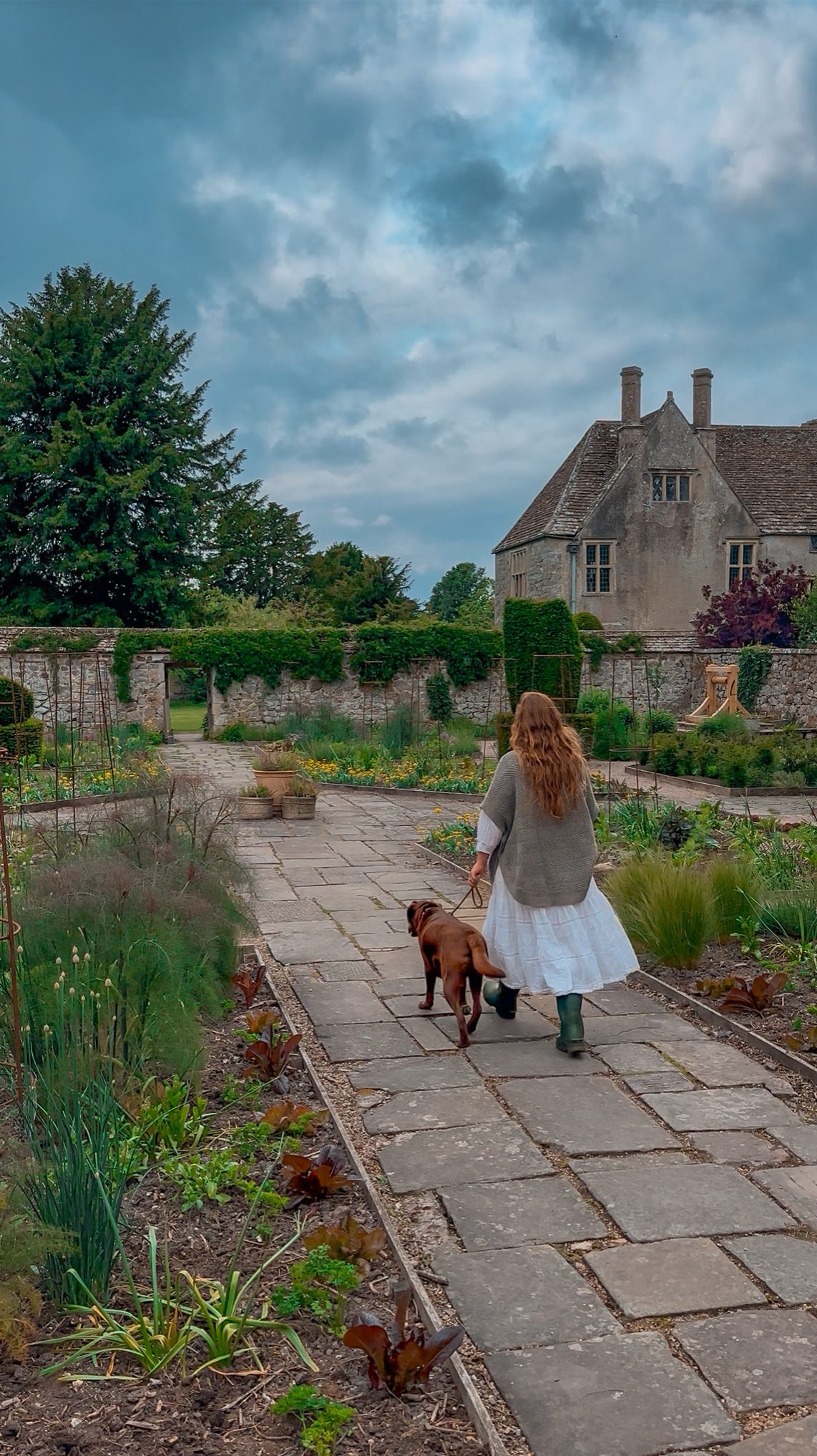 Instagram post by @hercountryliving for Arden Grange. Caption reads: ad We took Hazel for a stroll around my childhood....