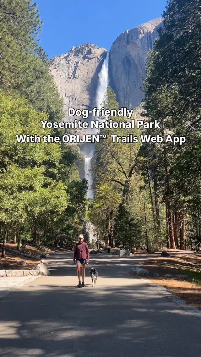 Instagram post by @laducb for ORIJEN Petfoods. Caption reads: Yosemite called, and we answered with the....