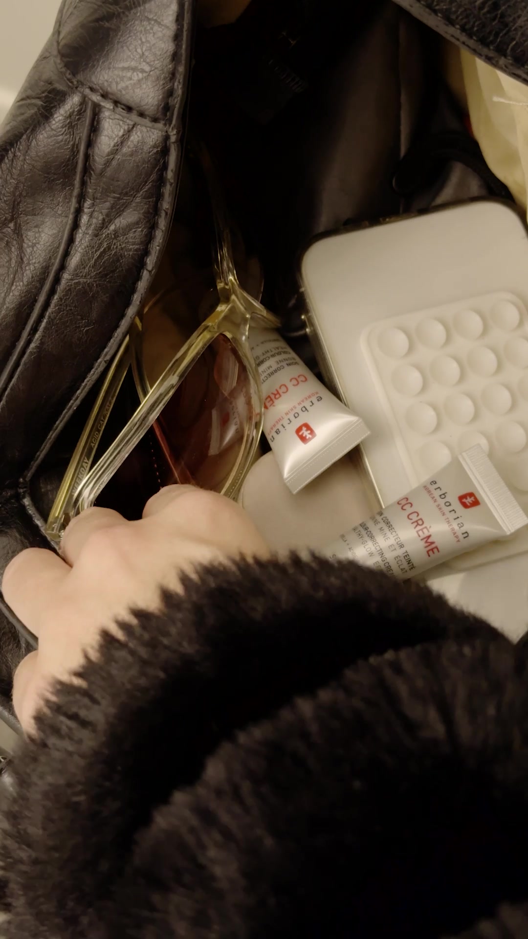 TikTok post by @tonilaites for Erborian. Caption reads: AD never without my @Erborian cc crème🤝 quick,....