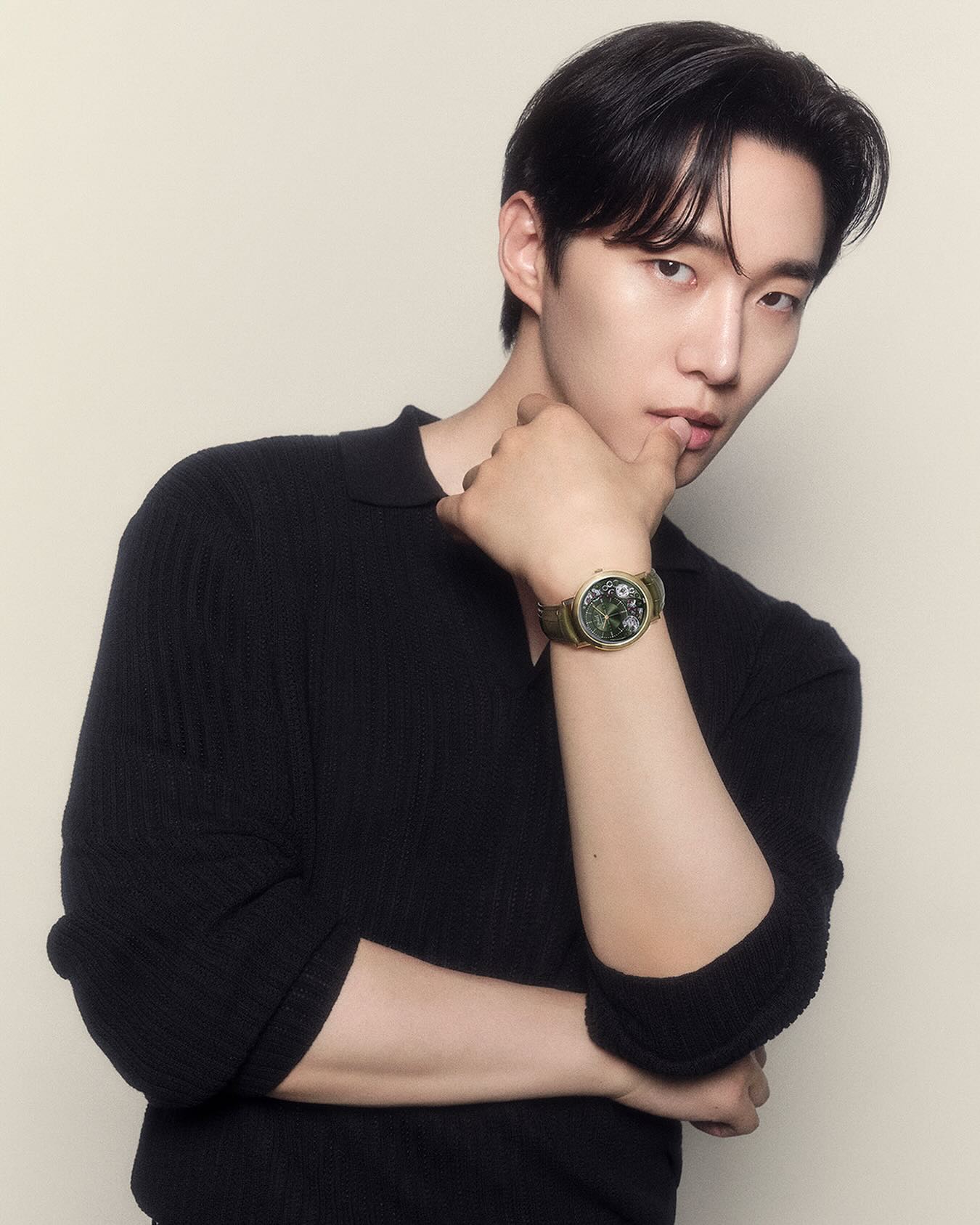 Instagram post by @le2jh for Piaget. Caption reads: @le2jh, embodies style and confidence with the new....