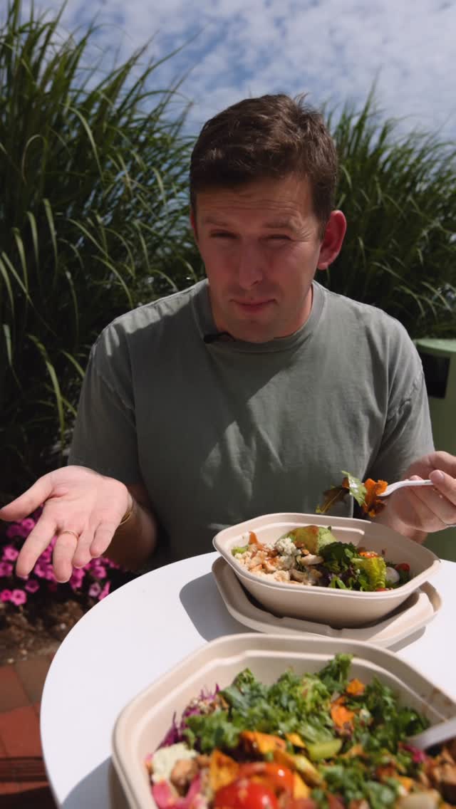 Instagram post by @hayderz for sweetgreen. Caption reads: #Sweetgreen_Ad the bigger (portions) the better,....