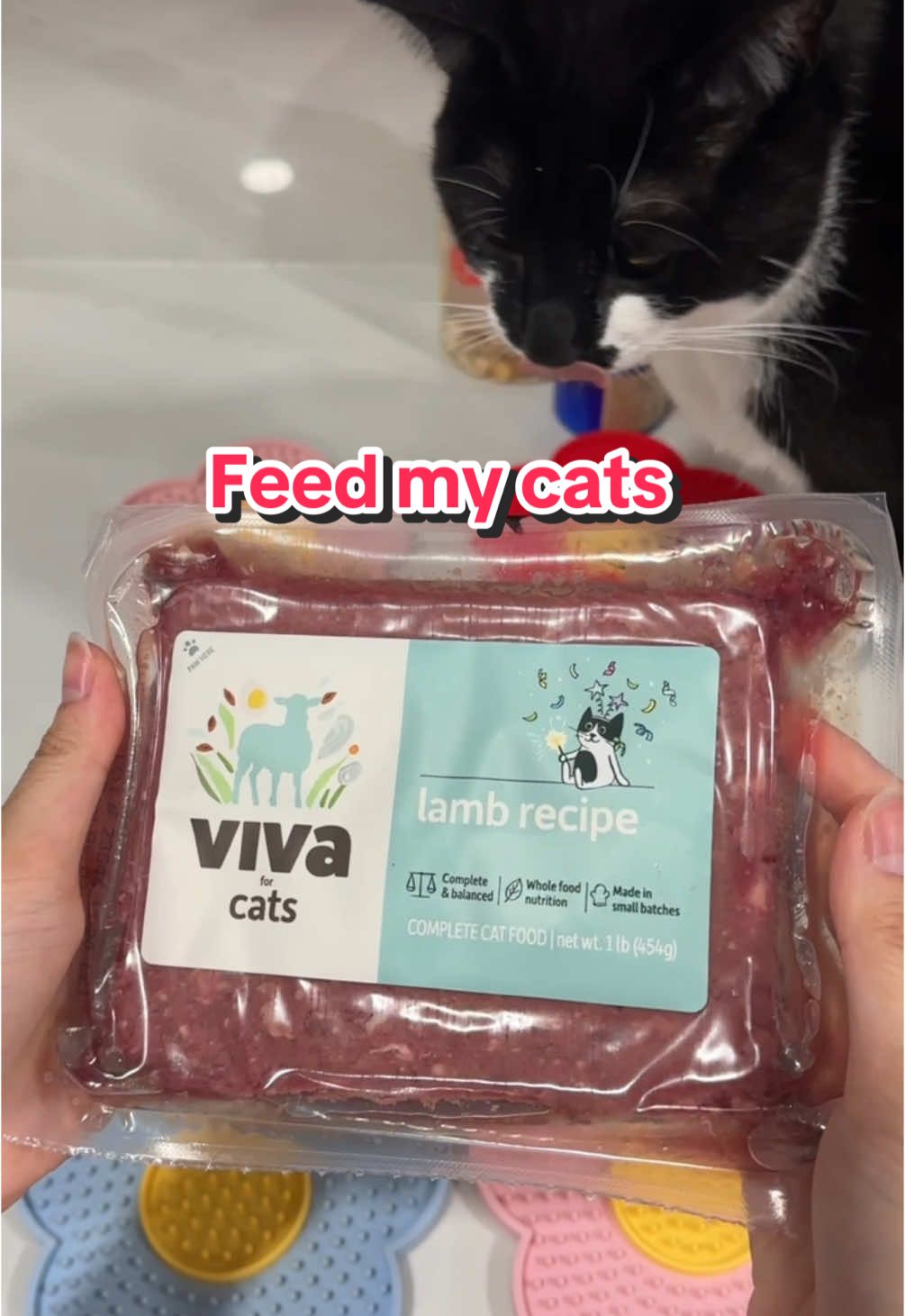 TikTok post by @penguinpepperpia for Viva Raw. Caption reads: [...] a 10/10 the lick mats were CLEAN 😌✨ @Viva....