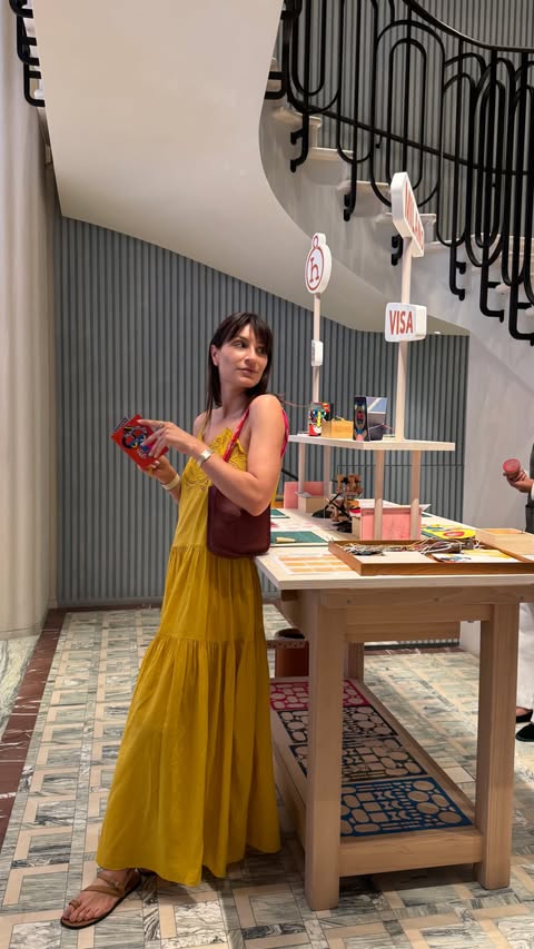 Instagram post by @carlotta.rubaltelli for Hermès. Caption reads: Officially entering my personalized Hermès....