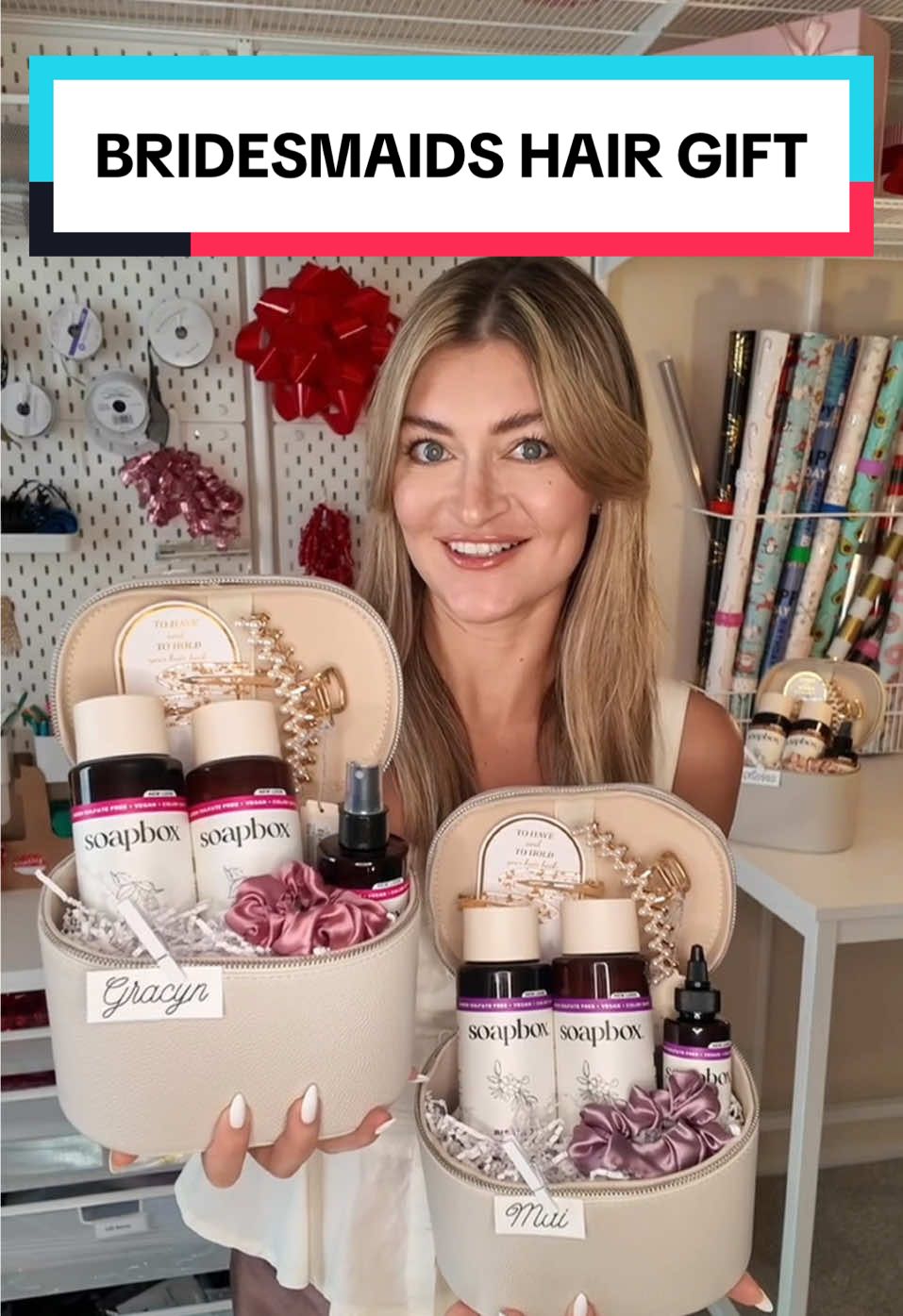 TikTok post by @gabbysgiftguide for Target. Caption reads: Officially wishing I was one of these bridesmaids....