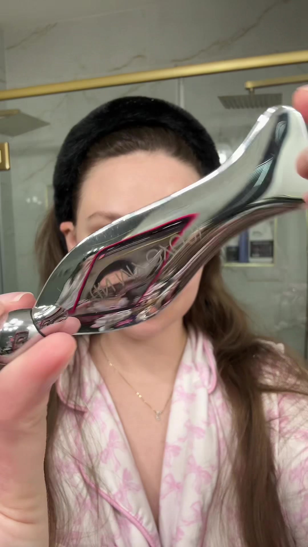 TikTok post by @rachelnale for In My Eyes. Caption reads: The @InMyEyes eyepatches are living in the future—....