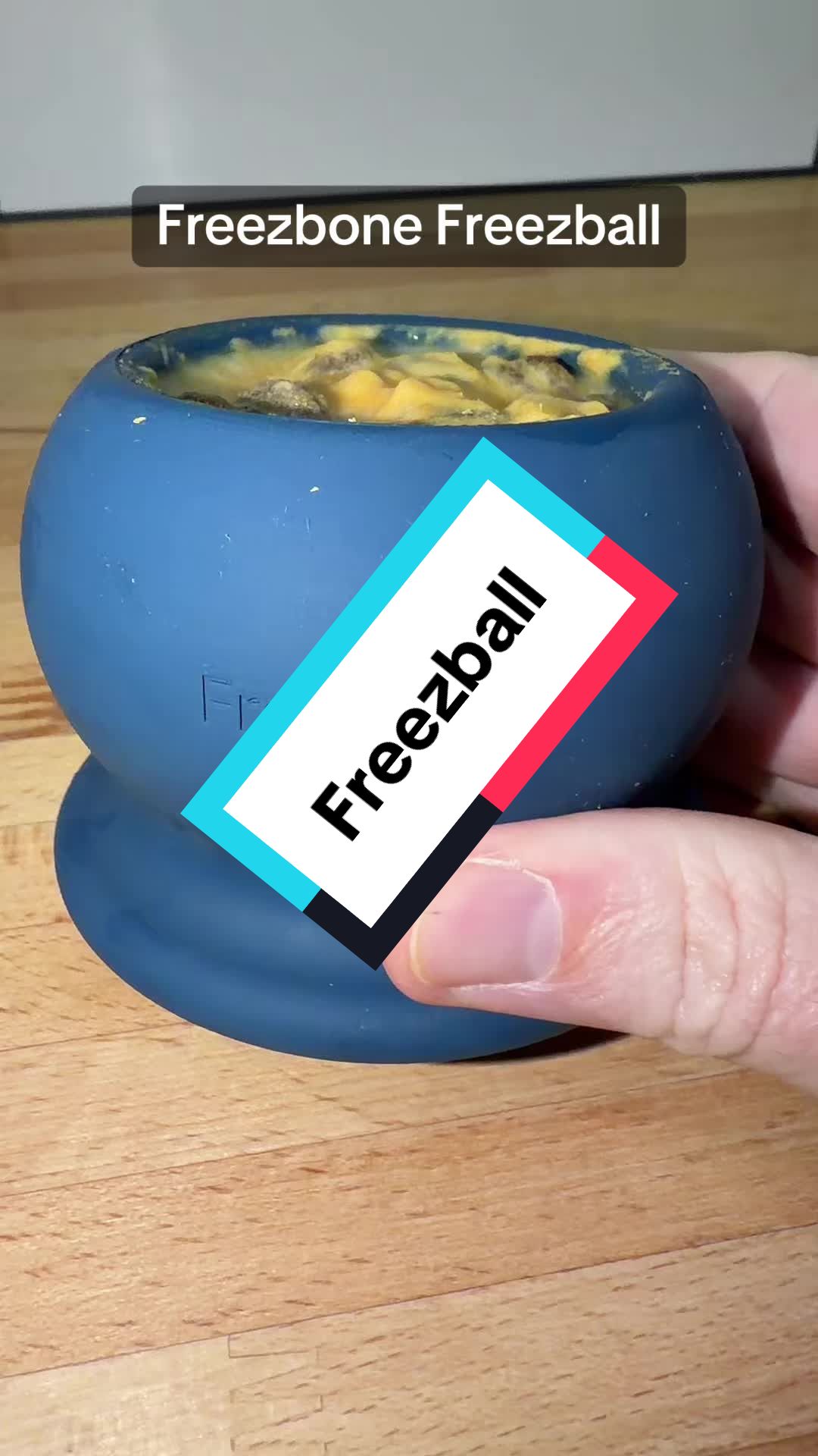 TikTok post by @nw_outdoor_adventures for Freezbone. Caption reads: Freezbone Freezball is a game changer!! [...].