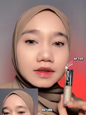 TikTok post by @mrnmar29 for Nurilab.id. Caption reads: [...] #CoverToRecover #ObatTotolJerawat....