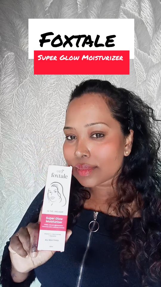 Instagram post by @glowand_giggles for Foxtale. Caption reads: In Collaboration with @foxtaleskin 

Tried the....