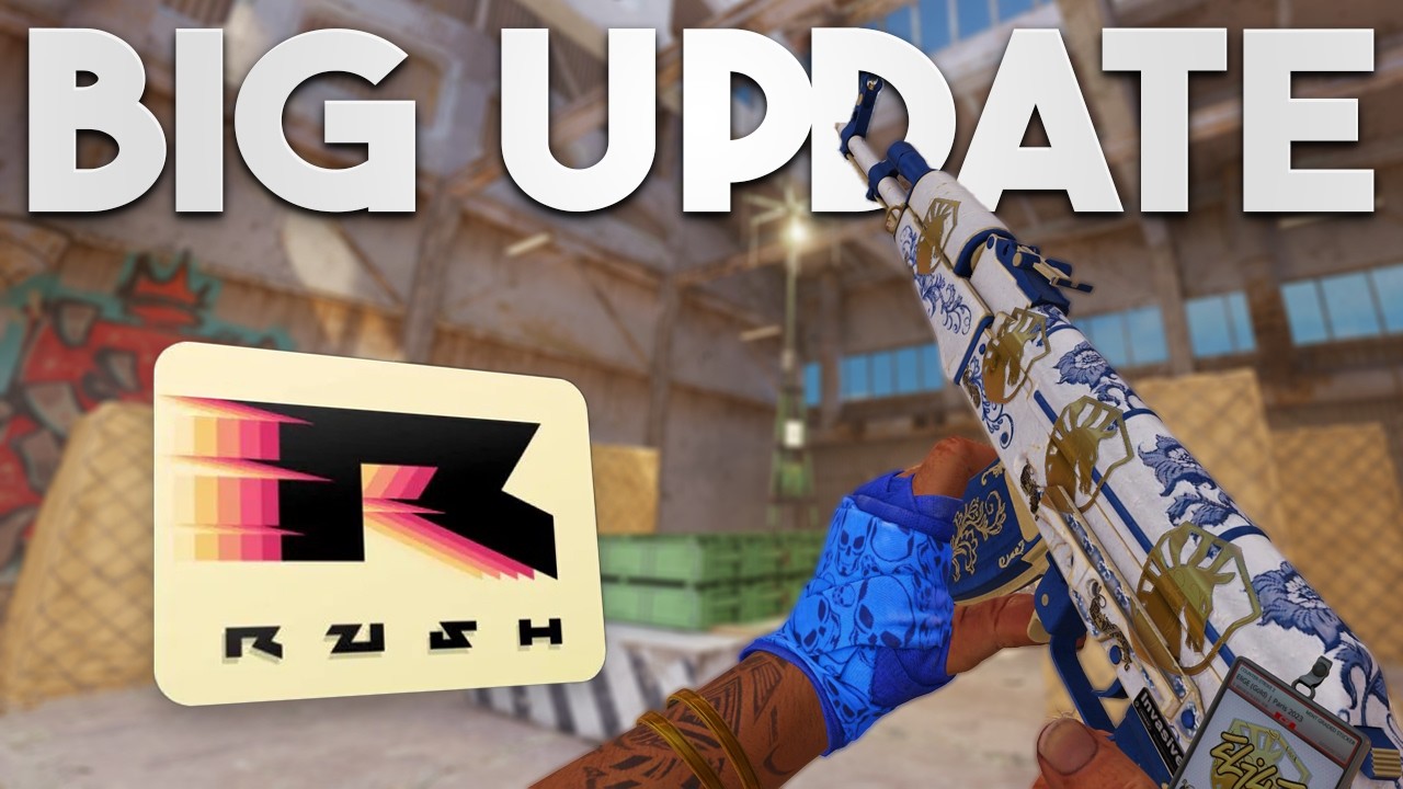 YouTube post by @CS2Tactics for SkinsMonkey. Caption reads: Valve actually cooked for once...