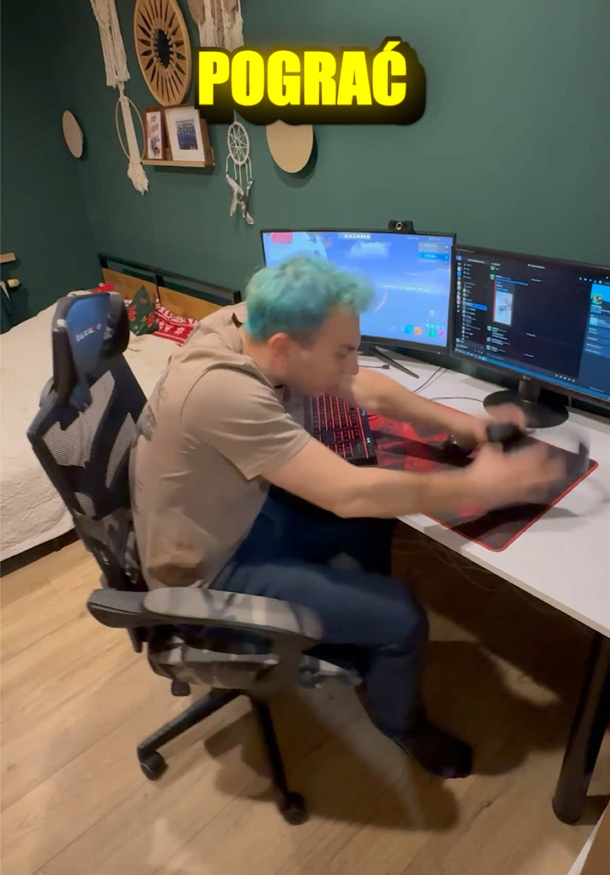 TikTok post by @kazama5 for NVIDIA GeForce. Caption reads: @NVIDIA GeForce ❤️❤️ Link w bio 😊.