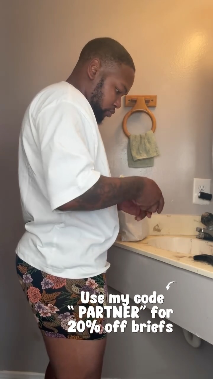 Instagram post by @dareal.may for MeUndies. Caption reads: Day 🔟 : First day back 😎

Use my code “ PARTNER....