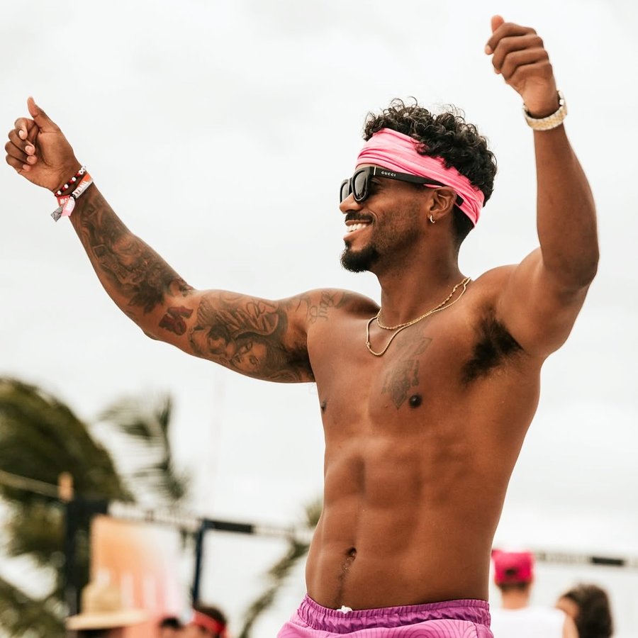 Instagram post by @jarred_evans for WILHELMINA. Caption reads: Year 3 reppin’ @wilhelminamodels at....