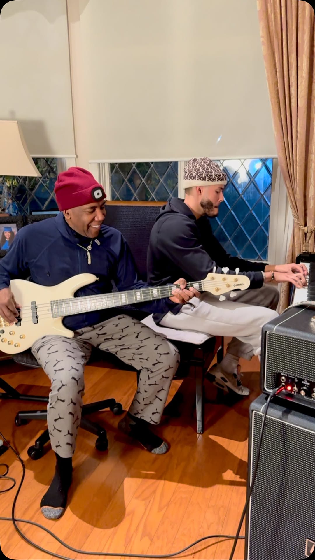 Instagram post by @nathaneast for Yamaha. Caption reads: 🥳🎊HAPPY NEW YEAR!!🎉✨LOVE & BLESSINGS IN....