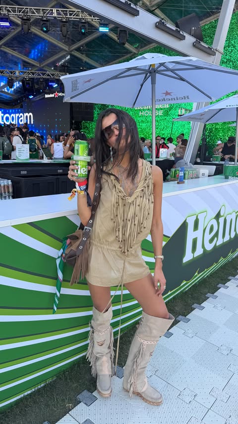Instagram post by @marisamenist for Heineken. Caption reads: #Ad21+ @heineken_us Thank you Heineken for the....