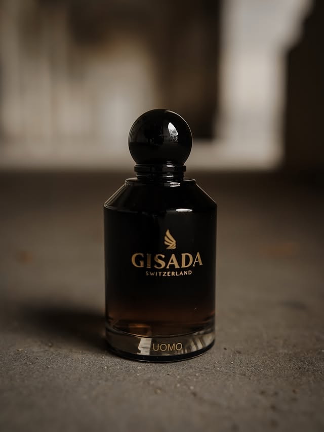Instagram post by @manuel.fiori for Gisada. Caption reads: GISADA Uomo and GISADA Ambassador Intense - two....