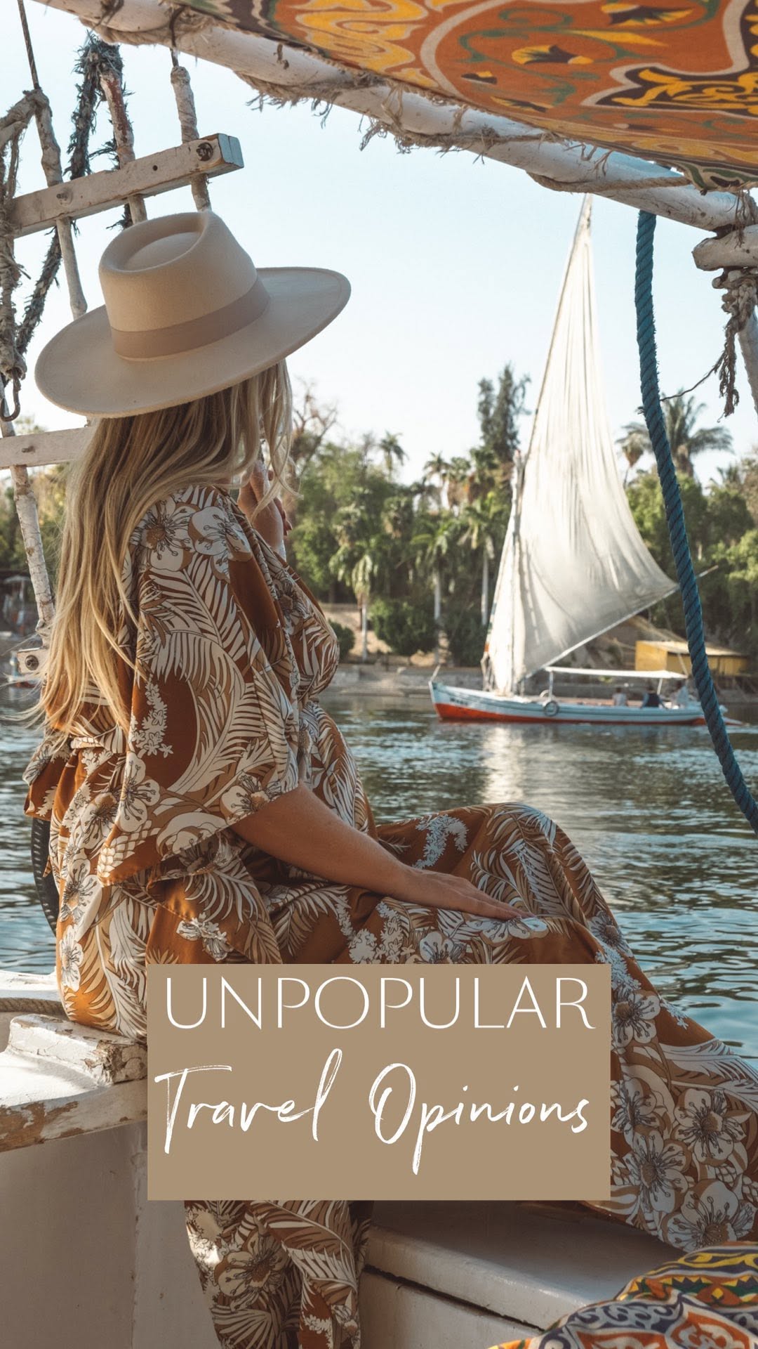 Instagram post by @theblondeabroad for UScellular. Caption reads: #ad Unpopular Travel Opinions (After traveling to....