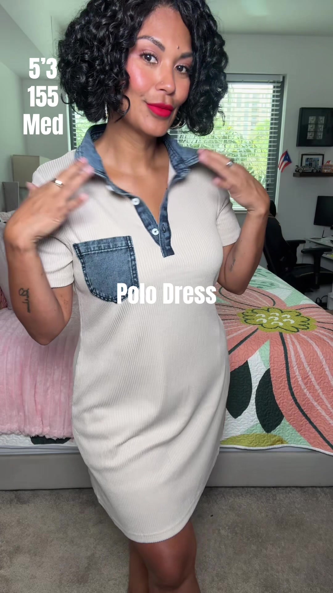 TikTok post by @_shopwithaileen_ for Shewin Boutique. Caption reads: It’s giving designer polo dress 🫰 I’m loving the....