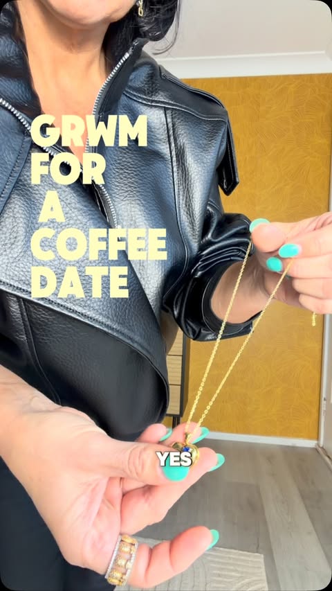 Instagram post by @js_thestylishinsider for Jeulia Jewelry Official. Caption reads: POV: Getting ready for a coffee date and choosing....