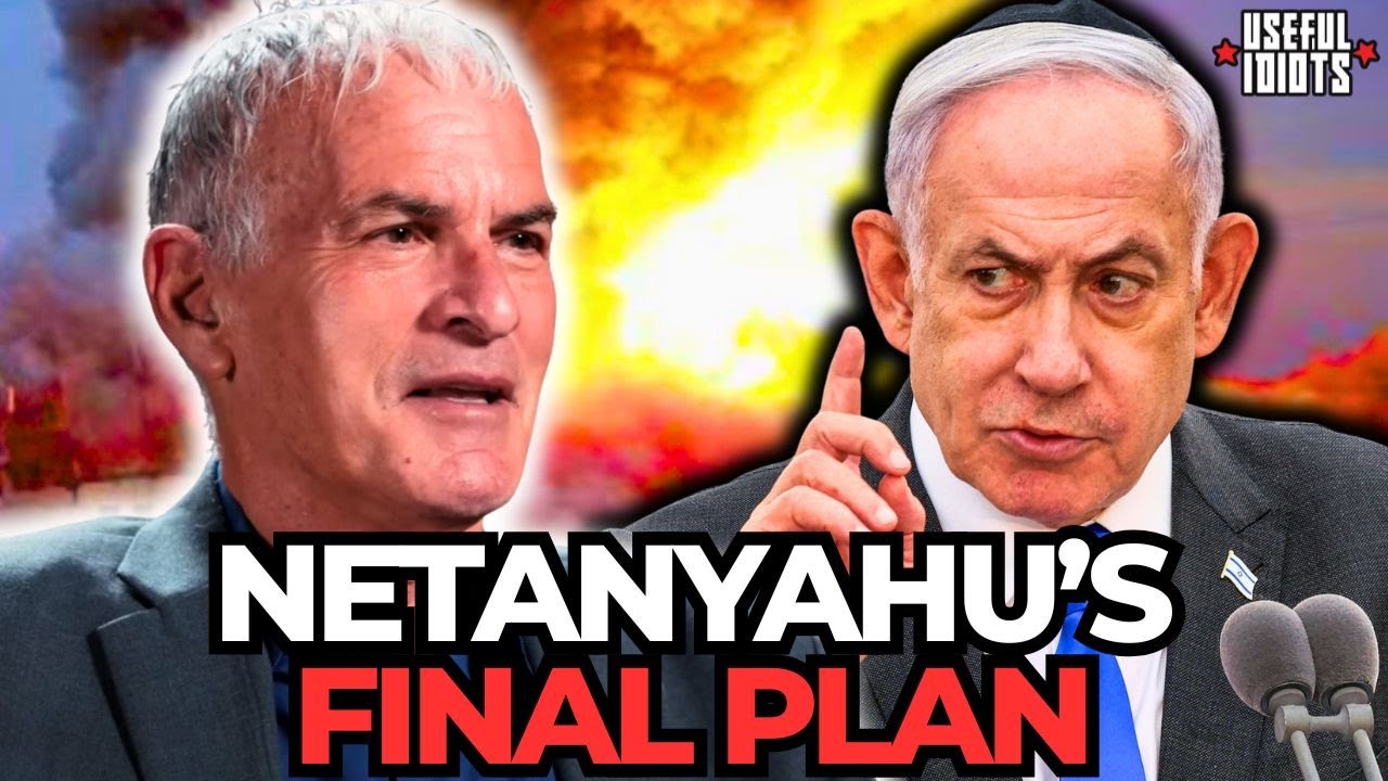 YouTube post by @usefulidiots for American Giant. Caption reads: Norman Finkelstein Exposes Israel’s SECRET PLAN....