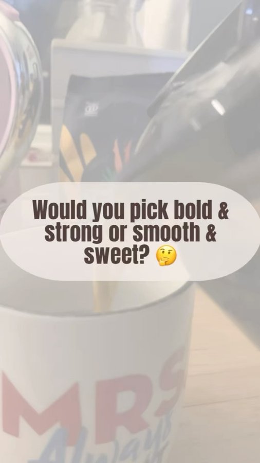 Instagram post by @holliikay for TrueStart Coffee. Caption reads: .