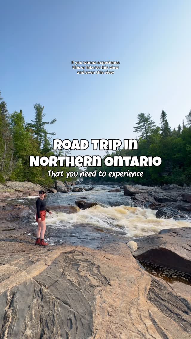 Instagram post by @emilywhoexplores for Destination Ontario. Caption reads: Pack your car and hit the road through....