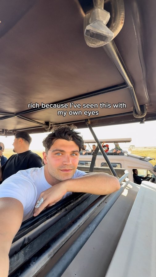 Instagram post by @seanhammonds for G Adventures. Caption reads: Just spent the last six days on a camping safari....