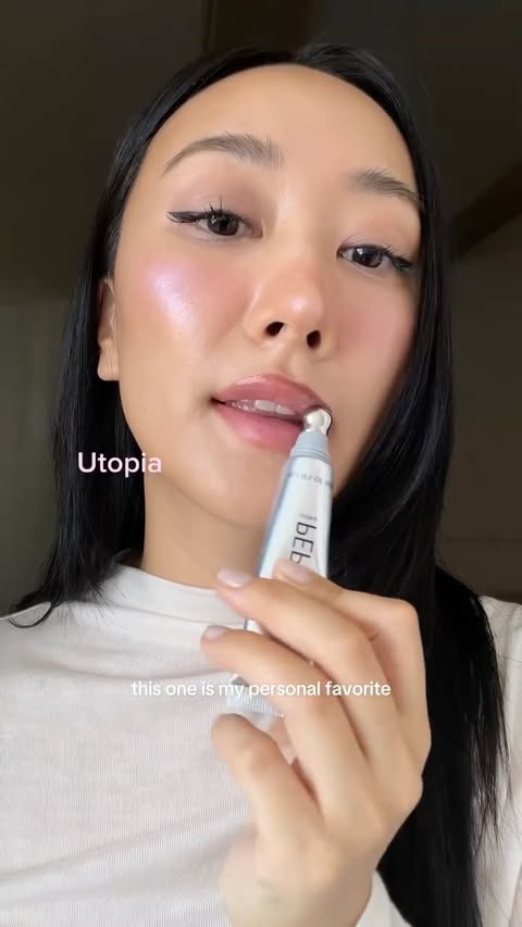 Instagram post by @imshannonwu for ALLIES OF SKIN. Caption reads: Peptides but make it a lippie @alliesofskin....