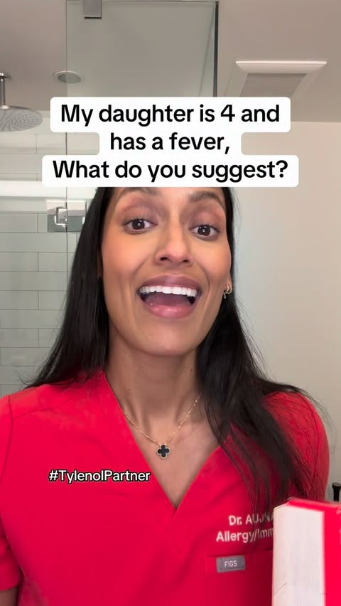 Instagram post by @doctoramiirah for TYLENOL. Caption reads: #TylenolPartner Fever at 2am hits different when....