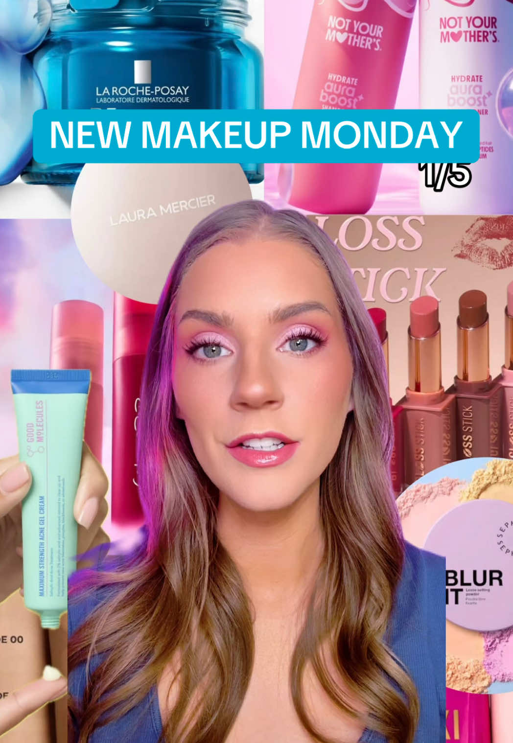 TikTok post by @stephs.studios for Makeup Revolution. Caption reads: [...] #ultahaul #sephorahaul  @Laura Mercier....