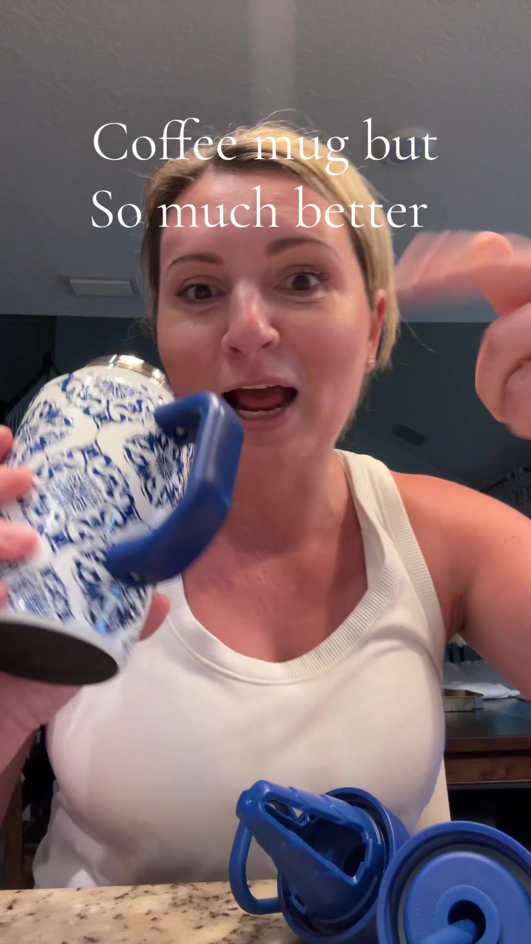 TikTok post by @yanaaustin for Coldest. Caption reads: Perfect non spill coffee mug yet so much more....