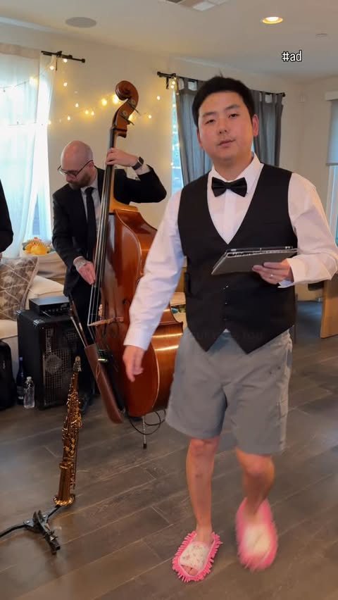 Instagram post by @pov_husband for Amazon Fresh. Caption reads: Save time and money with @amazonfresh #ad and....