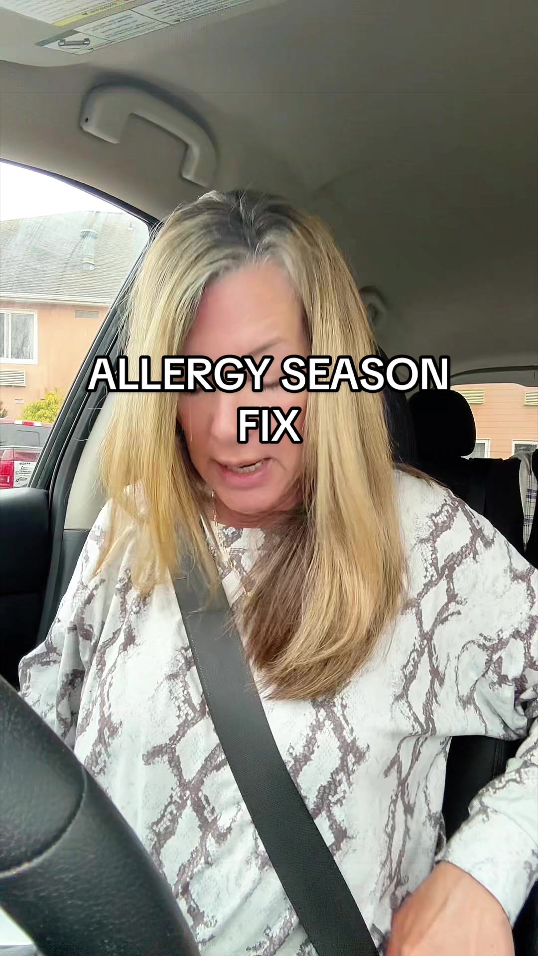 TikTok post by @scarletta01 for BoomBoom Naturals. Caption reads: Allergies + no energy = worst combo This little....