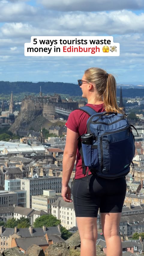 Instagram post by @two_adventureseekers for Airalo. Caption reads: [...] Scotland 🏴󠁧󠁢󠁳󠁣󠁴󠁿 💸 Download the....