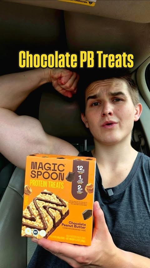 Instagram post by @tylertriesthat for Magic Spoon. Caption reads: Ad- Magic Spoon Chocolate PB Treats 🍫🥜....
