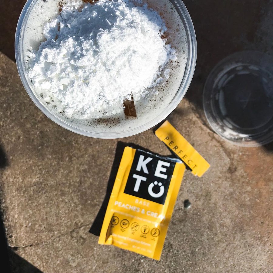 Instagram post by @dranthonygustin for Perfect Keto. Caption reads: Anyone else need a mid afternoon pick me up?....