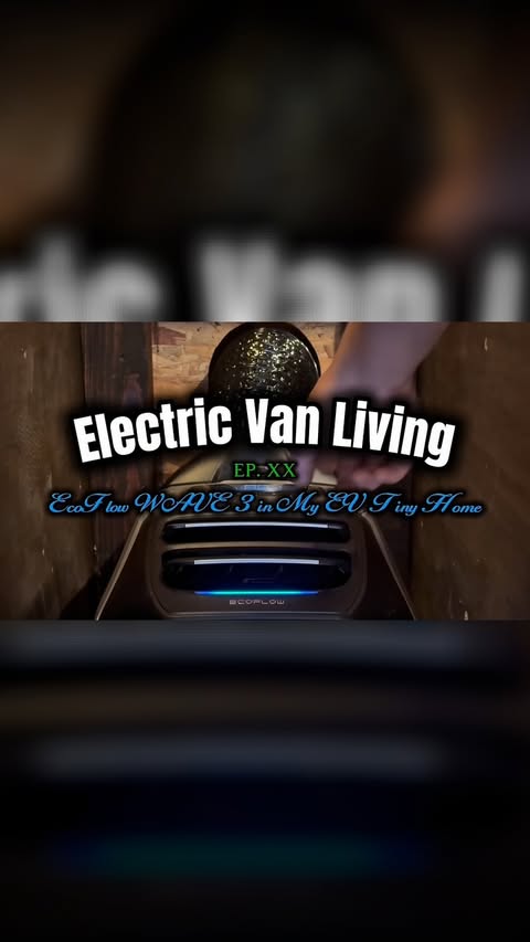 Instagram post by @gusbusboondocks for EcoFlow. Caption reads: #Ad #ecoflow | A new episode (Electric Van Living....