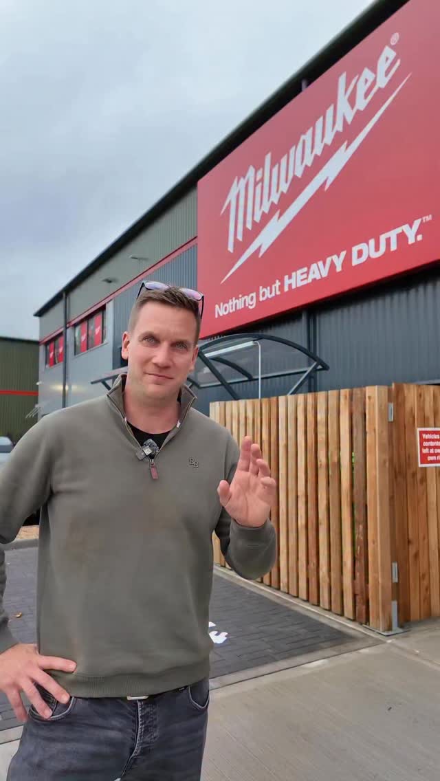 Instagram post by @machinery_nation for Milwaukee Tool. Caption reads: How would you like to take a trip to brand NEW....