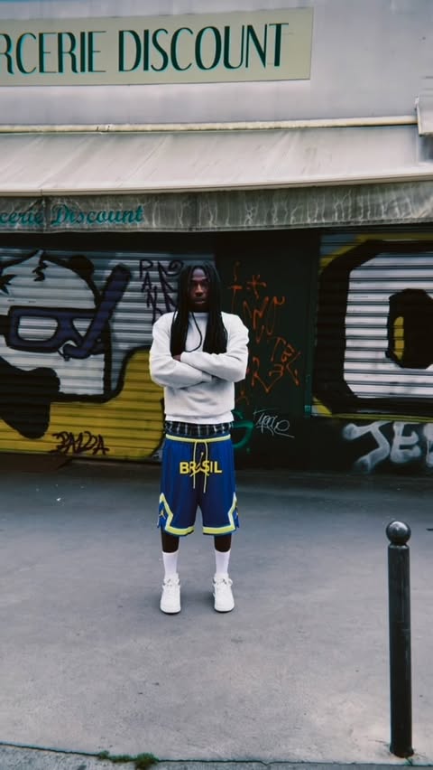 Instagram post by @gregltnt for Zalando. Caption reads: [...] Brand » collection by @jumpman23 and....