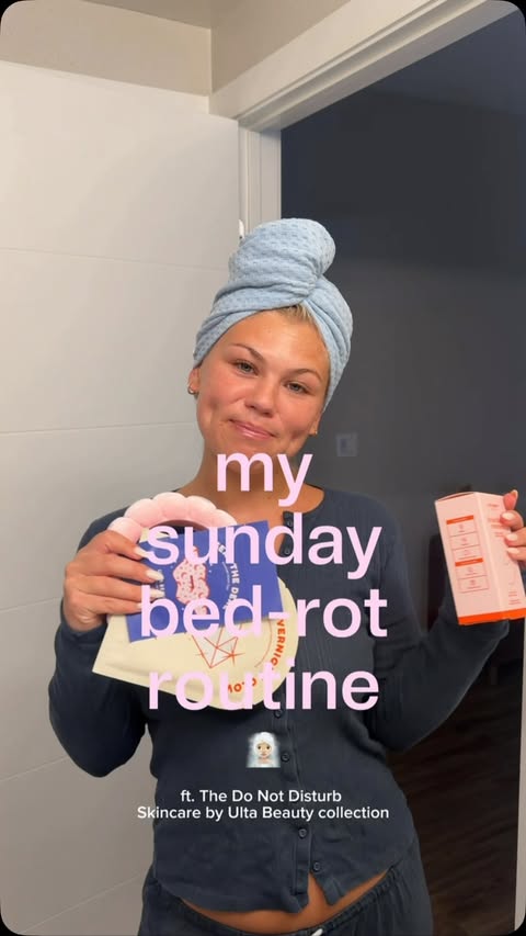 Instagram post by @miahowerton for Ulta Beauty. Caption reads: #UltaBeautyPartner waking up with glowy skin >>....